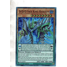 D/D/D Vice King Requiem carta yugi GFP2-EN002 Ultra Rare