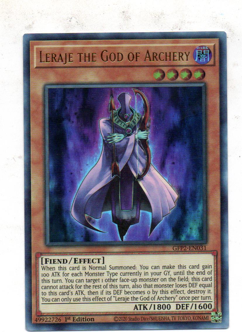 Leraje the God of Archery carta yugi GFP2-EN031 Ultra Rare