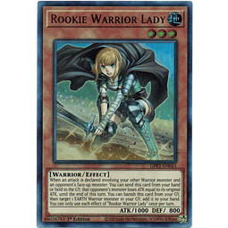 Rookie Warrior Lady carta yugi GFP2-EN043 Ultra Rare