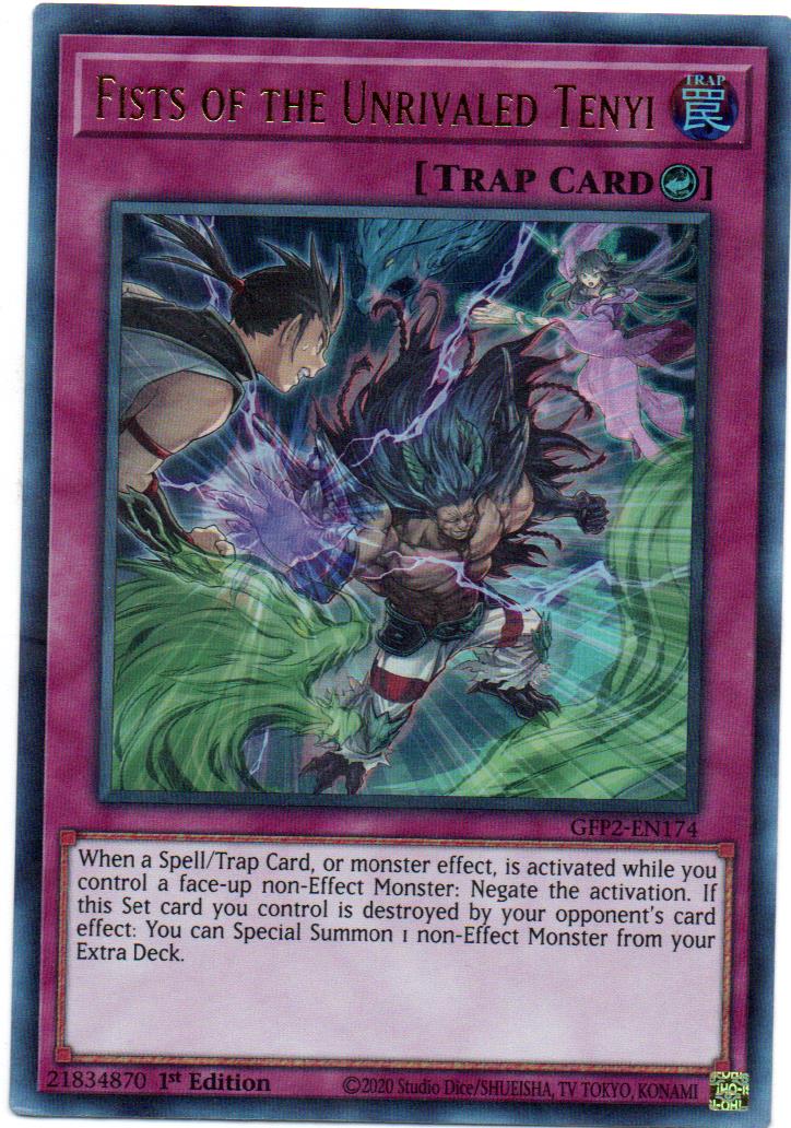 Fists of the Unrivaled Tenyi carta yugi GFP2-EN174 Ultra Rare