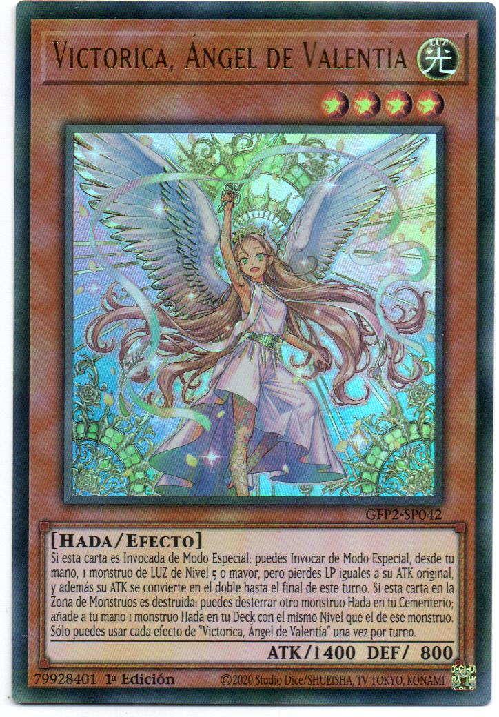 Victorica, Angel of Bravery carta yugi Español GFP2-SP042 Ultra Rare