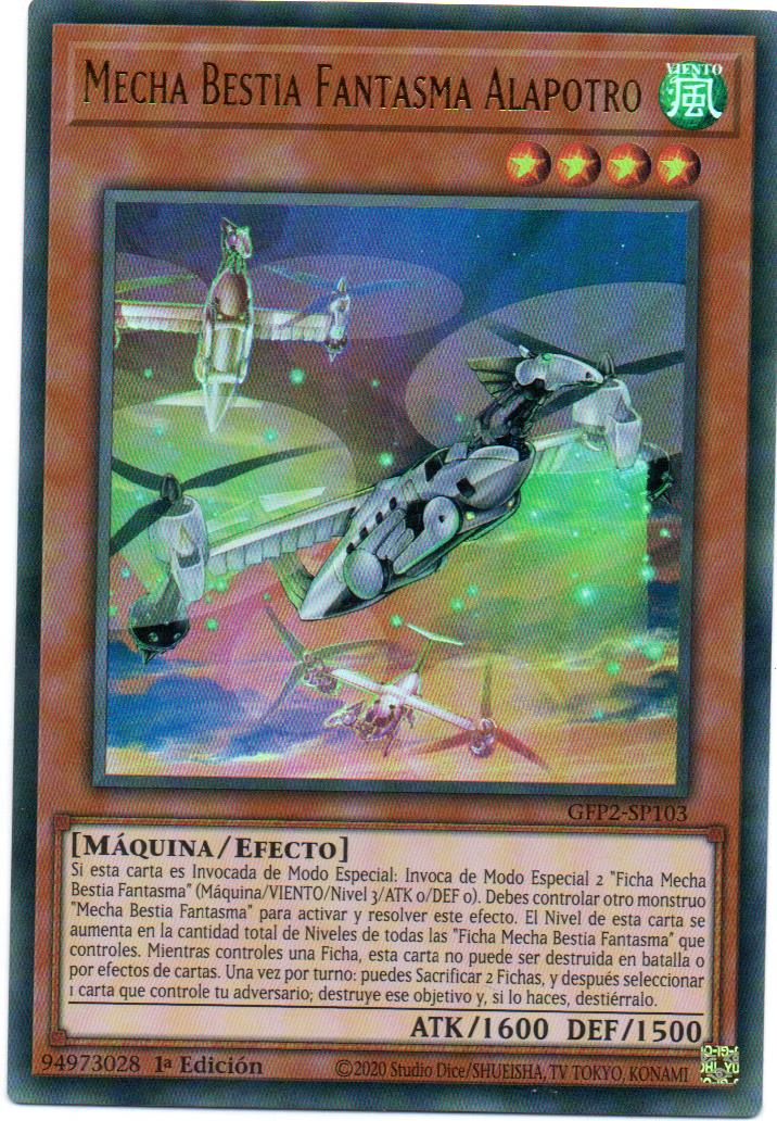 Mecha Phantom Beast Coltwing carta yugi Español GFP2-SP103 Ultra Rare