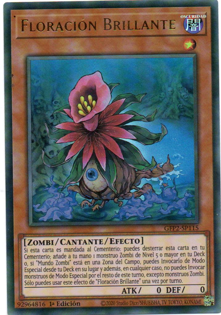 Glow-Up Bloom carta yugi Español GFP2-SP115 Ultra Rare