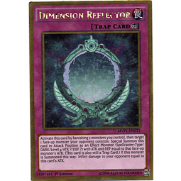 Dimension Reflector  Carta Yugi MVP1-ENG21 Gold Rare