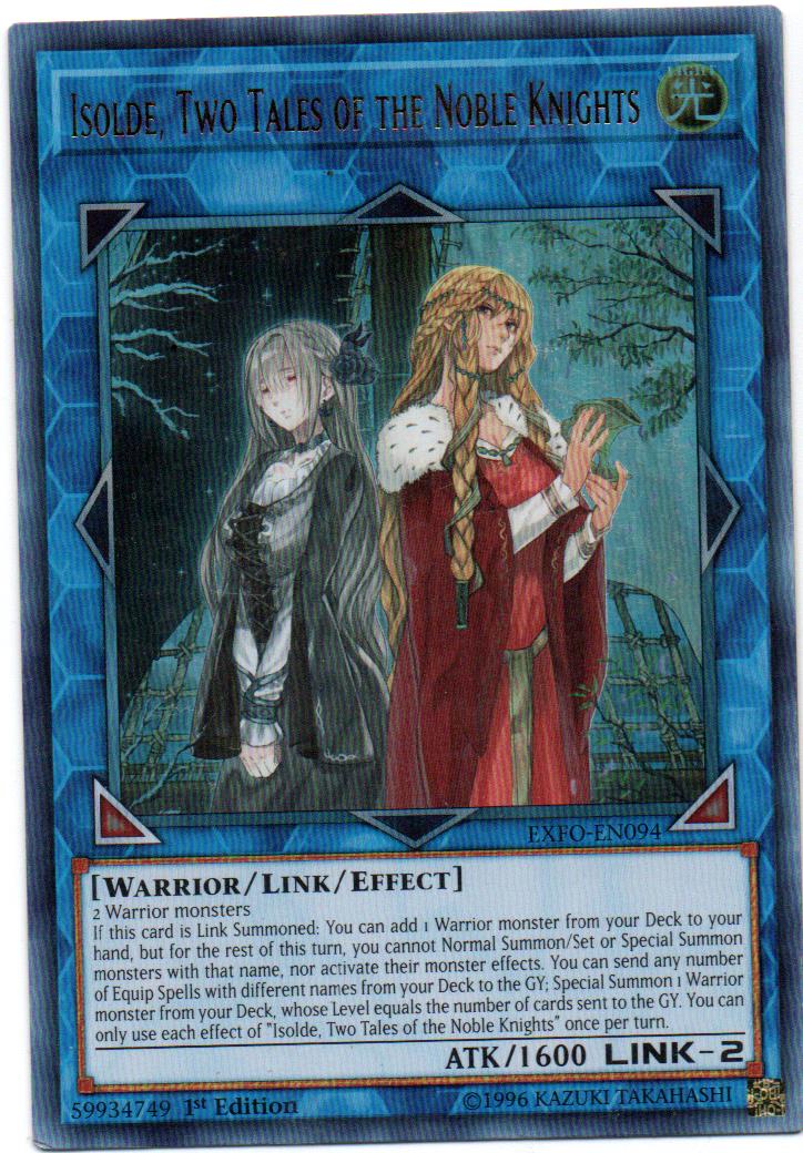 Isolde, Two Tales Of The Noble Knights carta yugi EXFO-EN094 Ultra Rare