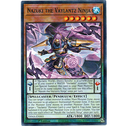 3x Nazuki The Vaylantz Ninja carta yugi TAMA-EN003 Rare