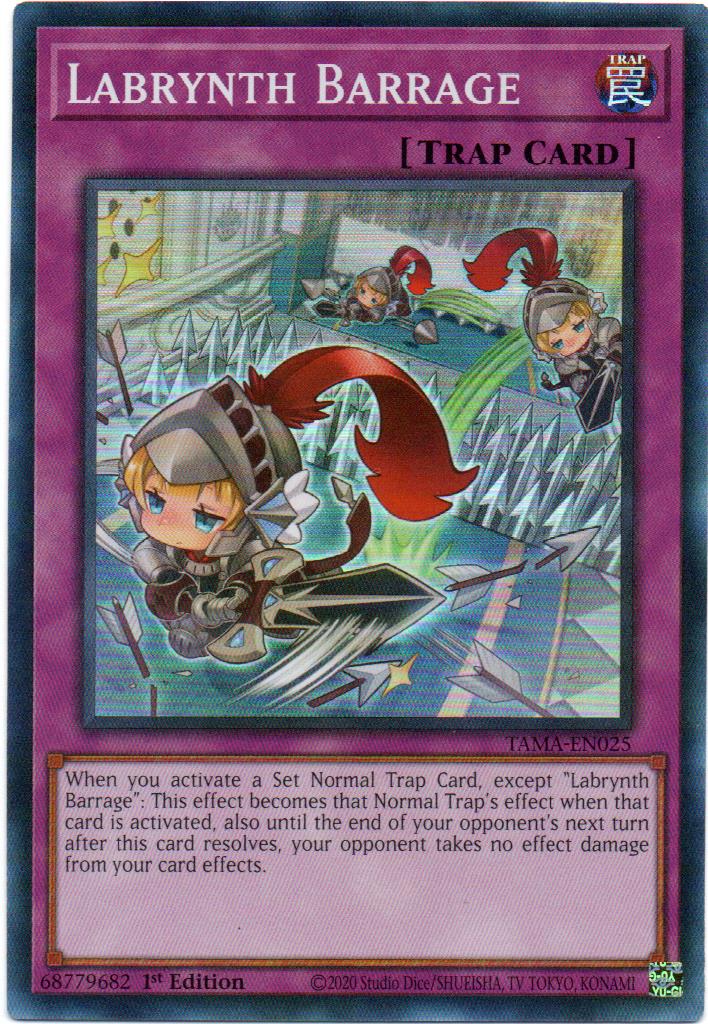 3x Farewelcome Labrynth carta yugi TAMA-EN024 Rare