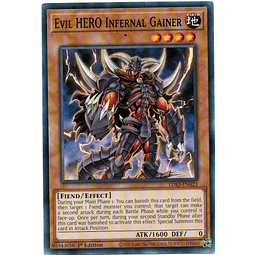 Evil HERO Infernal Gainer carta yugi LDS3-EN023 Common