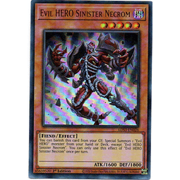 Evil HERO Sinister Necrom carta yugi LDS3-EN026 Ultra Rare