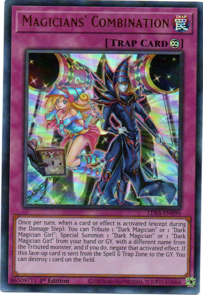 Magicians' Combination carta yugi LDS3-EN099 Ultra Rare
