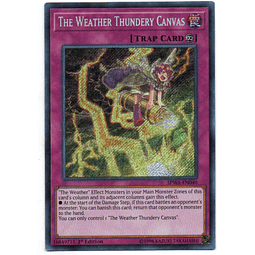 The Weather Thundery Canvas carta yugi SPWA-EN040 Secret Rare