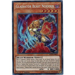 Gladiator Beast Noxious carta yugi BLLR-EN021 Secret Rare