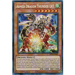Armed Dragon Thunder LV7 Carta Yugi de Rareza Prismatic Secret Rare De la edicion MP22-EN002