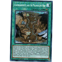 Floowandereeze and the Magnificent Map Carta Yugi de Rareza Prismatic Secret Rare De la edicion MP22-EN220