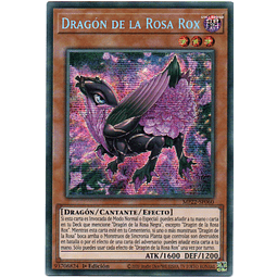 Roxrose Dragon Carta Yugi de Rareza Prismatic Secret Rare De la edicion MP22-SP060