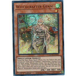 Witchcrafter Genni MAMA-EN023 Carta Yugi De rareza Ultra Rare
