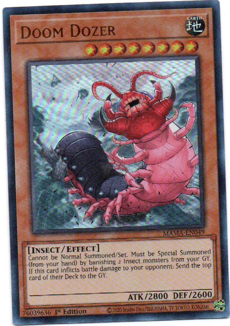 Doom Dozer MAMA-EN049 Carta Yugi De rareza Ultra Rare