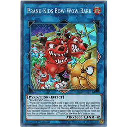 Prank-Kids Bow-Wow-Bark HISU-EN021 Carta Yugi De Rareza Super Rare