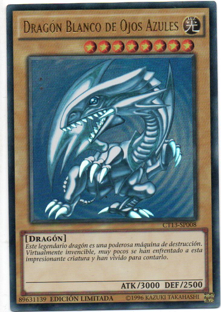 Dragon Blanco De Ojos Azules CT13-SP008 Carta Yugi De Rareza Ultra Rare