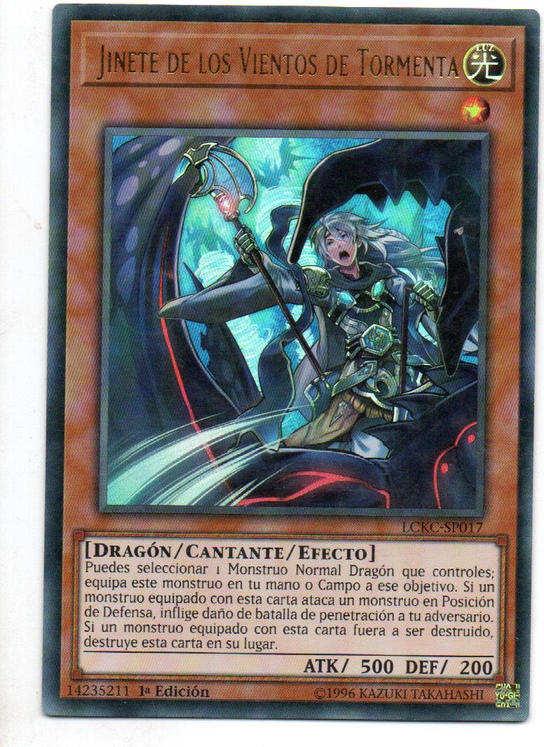 Jinete De Los Vientos De Tormenta LCKC-SP017 Carta Yugi De Rareza Ultra Rare