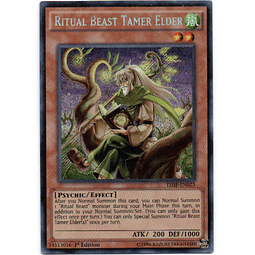 Ritual Beast Tamer Elder THSF-EN023 Carta Yugi De Rareza Secret Rare