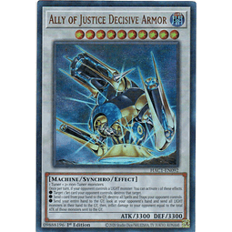 Ally Of Justice Decisive Armor HAC1-EN092 Carta Yugi De Rareza Ultra Rare
