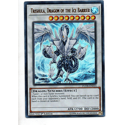 Trishula, Dragon Of The Ice Barrier carta yugi Ultra rara DUDE-EN014