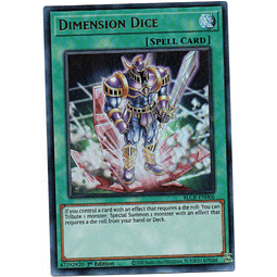 Dimension Dice BLCR-EN006 Carta Yugi De Rareza Ultra Rare