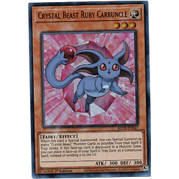 Crystal Beast Ruby Carbuncle BLCR-EN047 Carta Yugi De Rareza Ultra Rare