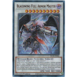 Blackwing Full Armor Master BLCR-EN064 Carta Yugi De Rareza Ultra Rare