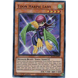 Toon Harpie Lady BLCR-EN066 Carta Yugi De Rareza Ultra Rare