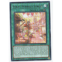 Stray Purrely Street carta yugi AMDE-EN019 Rare