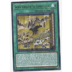 Sacred Scrolls of the Gizmek Legend carta yugi AMDE-EN058 Rare