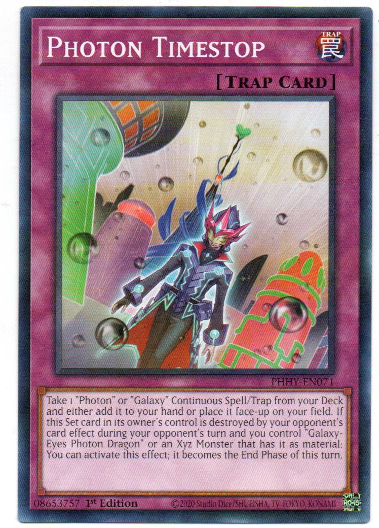 Photon Timestop carta yugioh PHHY-EN071