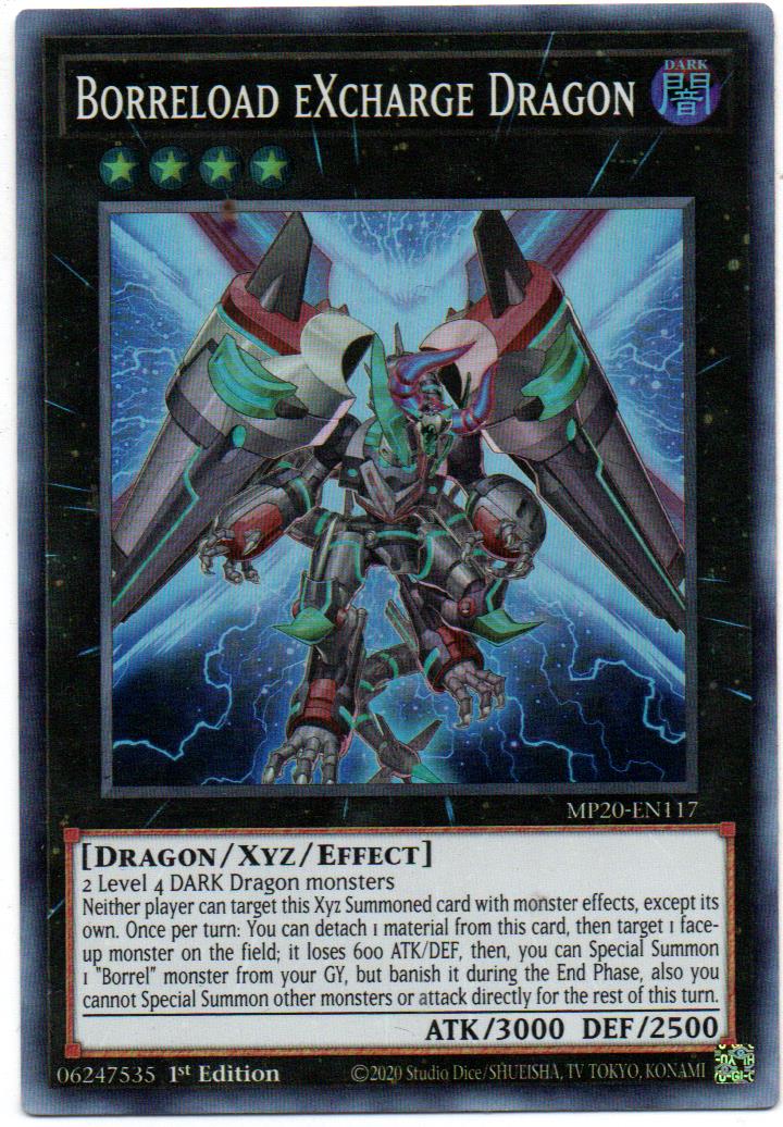 borreload excharge dragon carta yugi MP20-EN117 Super Rare
