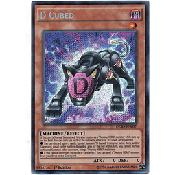 D Cubed carta yugi DESO-EN007 Secret Rare