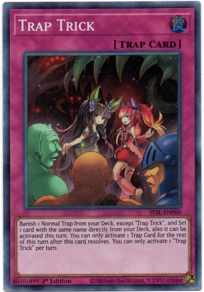 Trap Trick Carta yugi SESL-EN060 Super Rare