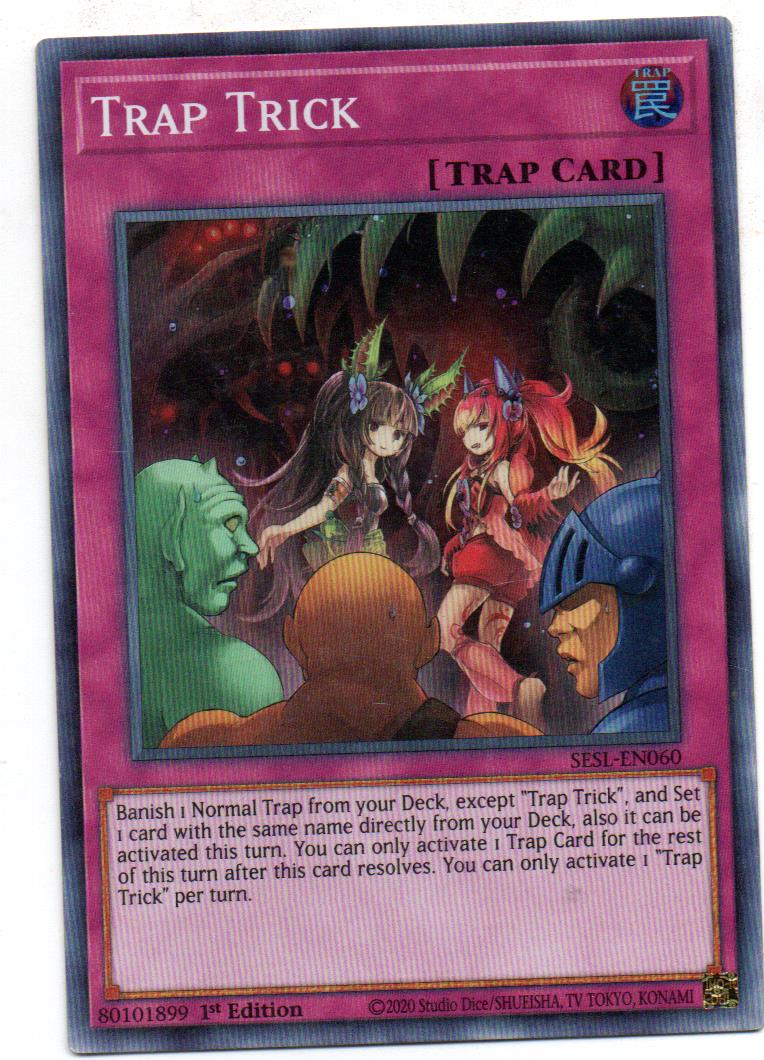 Trap Trick carta yugi SESL-EN060 Super Rare