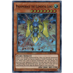 Phosphorage The Elemental Lord carta yugi FLOD-EN026 Super Rare