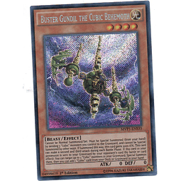 Buster Gundil The Cubic Behemoth carta yugi MVP1-ENS35 Secret Rare