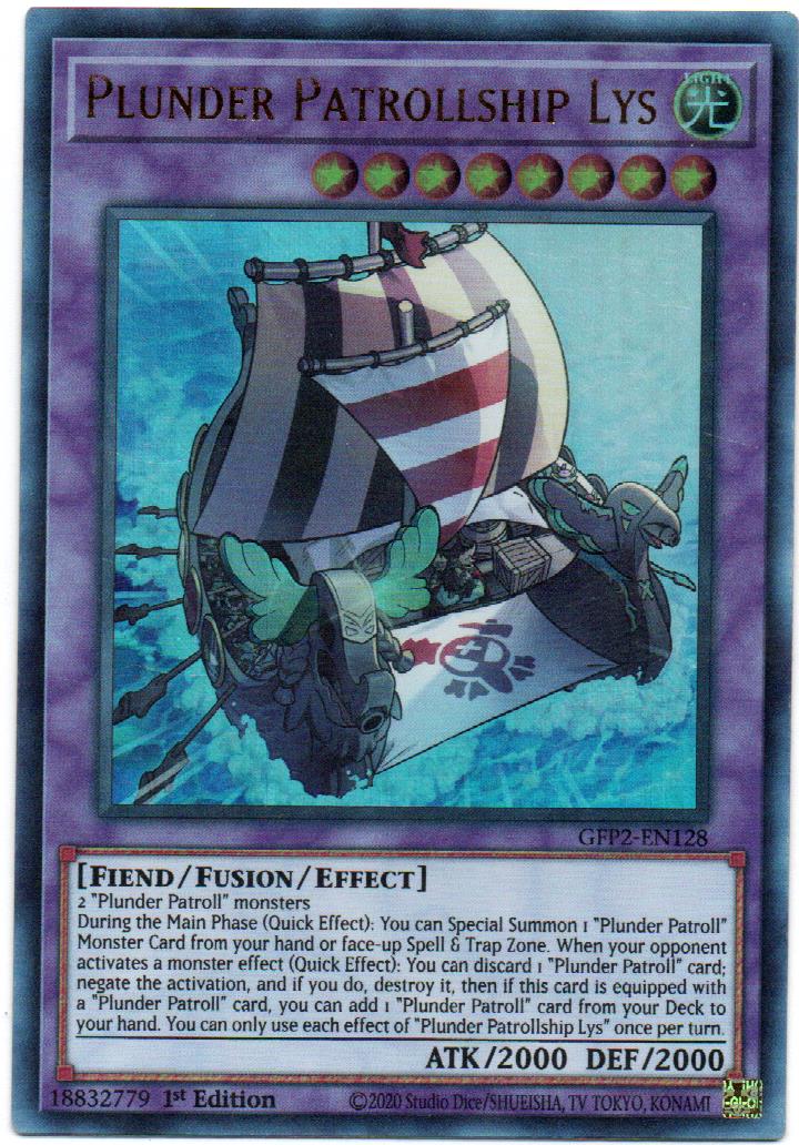 Plunder Patrollship Lys carta yugi GFP2-EN128 Ultra Rare