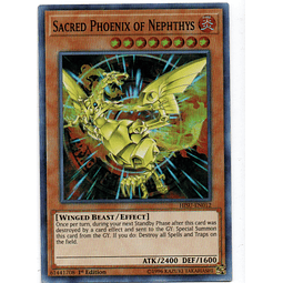 Sacred Phoenix Of Nephthys cartas yugi HISU-EN012 Super Rare