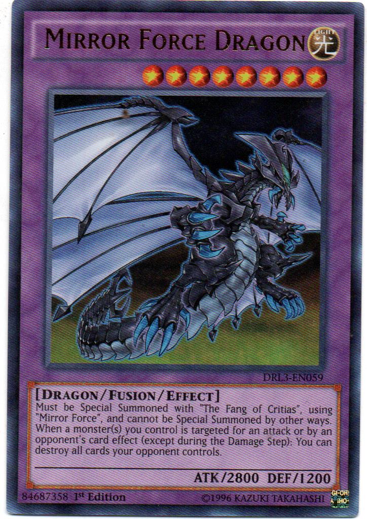Mirror Force Dragon carta suelta DRL3-EN059 Ultra Rare