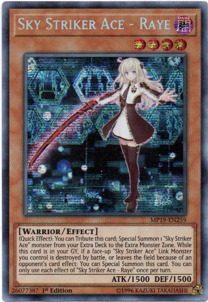 Sky Striker Ace - Raye carta suelta MP19-EN259 Prismatic Secret Rare