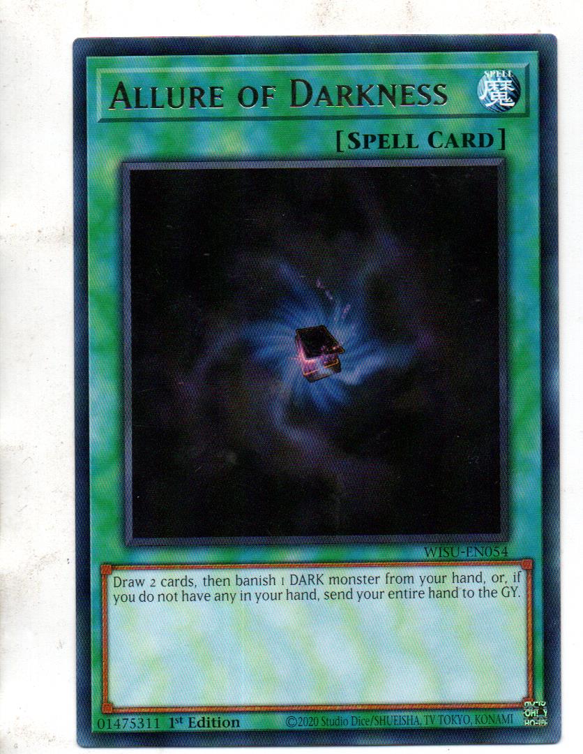 3x Allure of Darkness carta yugi WISU-EN054 Rare