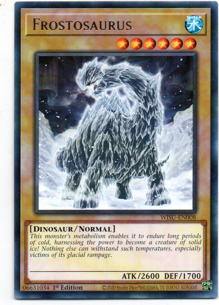 Frostosaurus carta yugi WISU-EN008 Rare