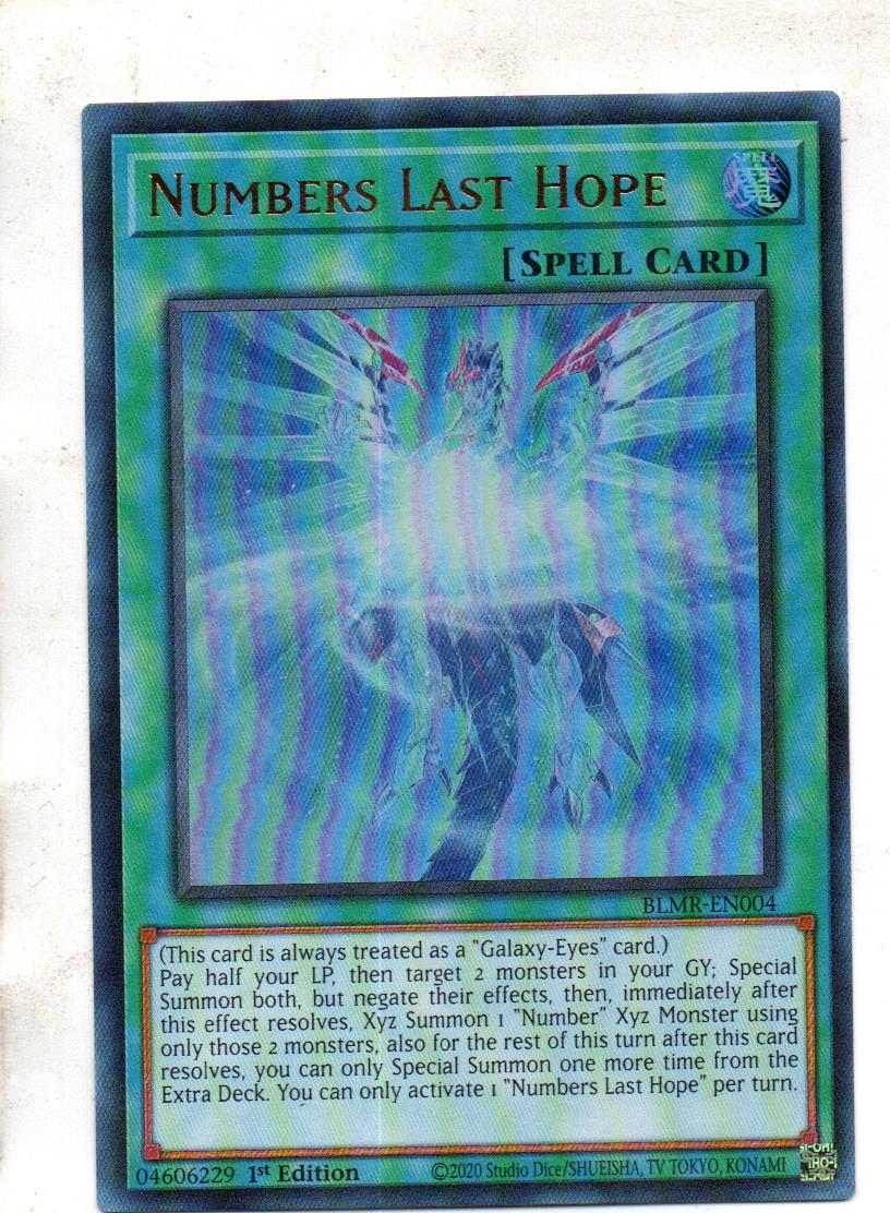 Numbers Last Hope carta yugi BLMR-EN004 Ultra Rare