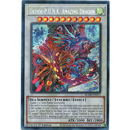 Ukiyoe-P.U.N.K. Amazing Dragon carta yugi BLMR-EN075 Secret Rare