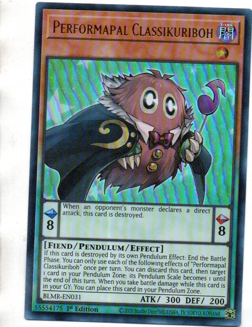 Performapal Classikuriboh carta yugi BLMR-EN031 Ultra Rare