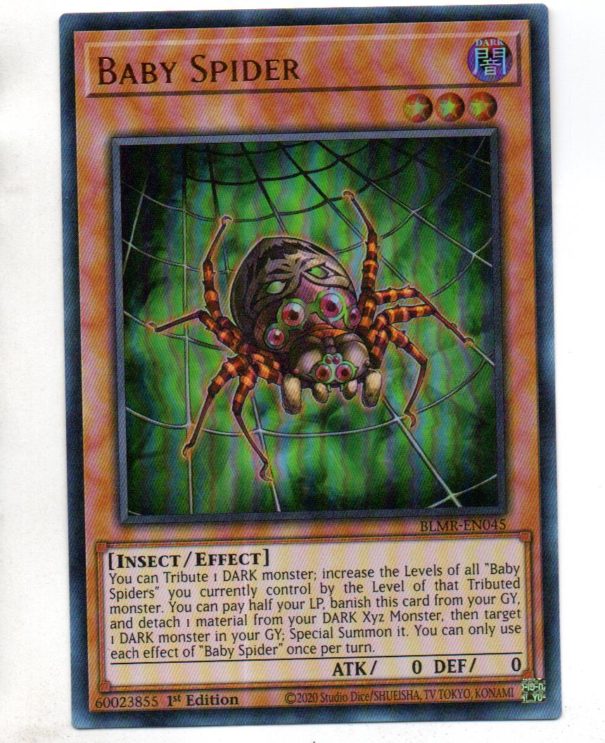 Baby Spider carta yugi BLMR-EN045 Ultra Rare